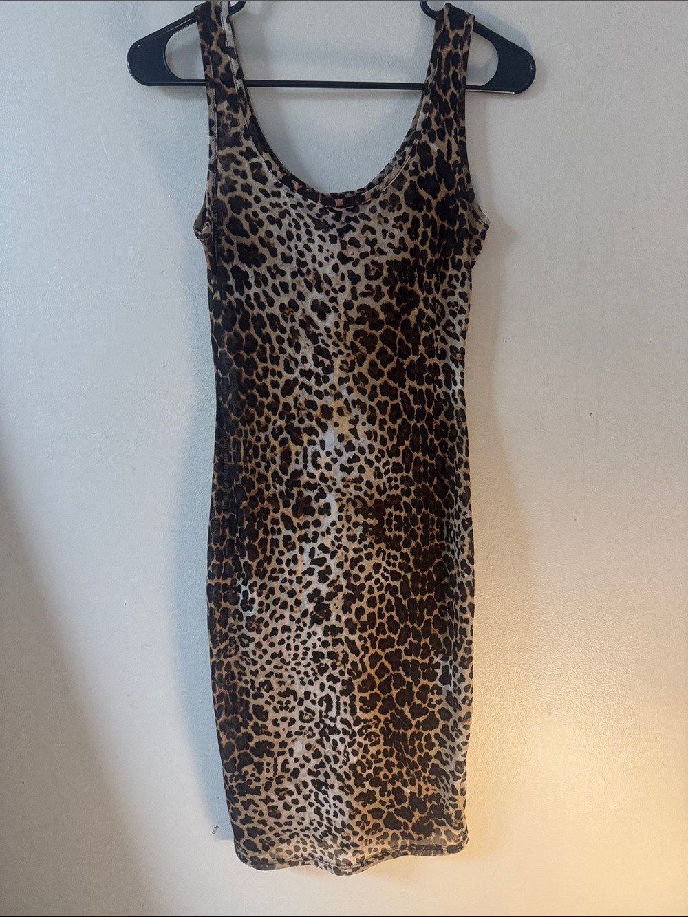 Leopard sheer dress